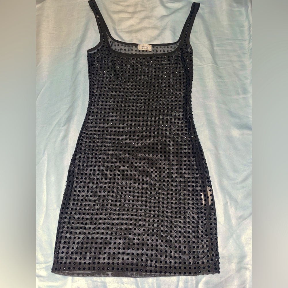 Oh Poll Black Sheath Mini Dress